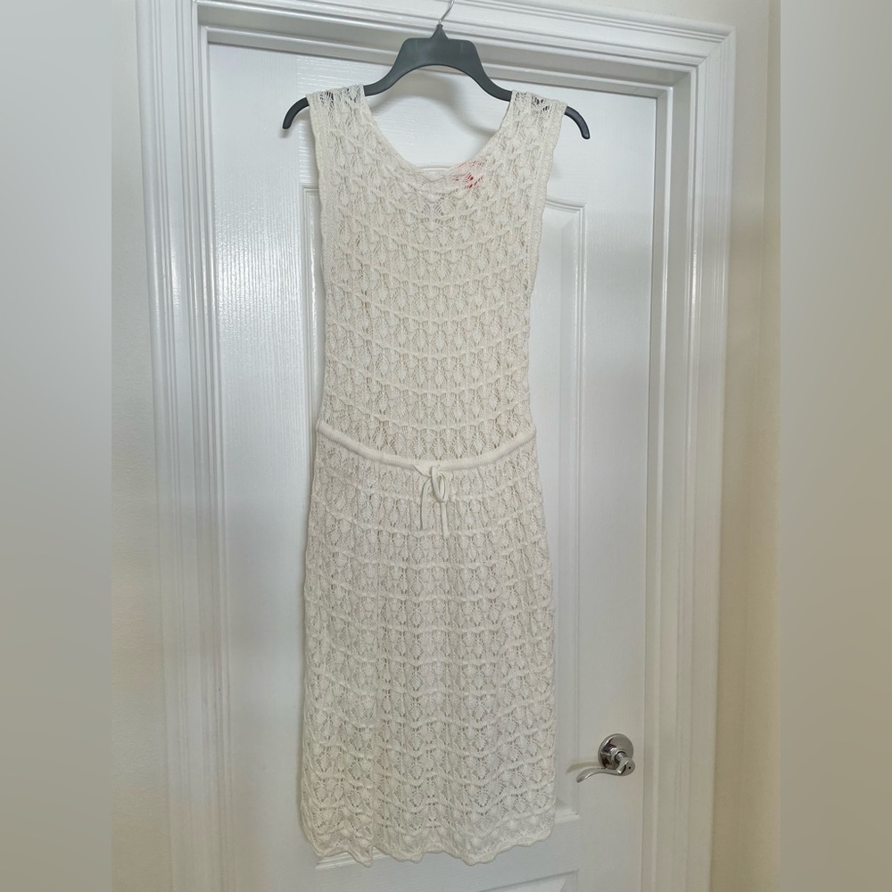 Joe Fresh crochet boho dress size Small in ivory cream 🎉Host Pick🎉 Very cute